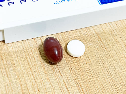 トレティバ20mgのカプセルの大きさ